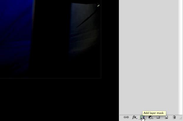 Clicking on the Layer Mask Icon Clicking on the Layer Mask Icon