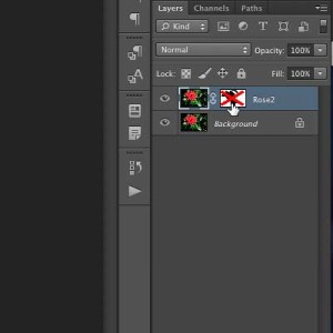 Disabling the layer mask. Disabling the layer mask.