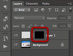 Layer mask thumbnail. Layer mask thumbnail.