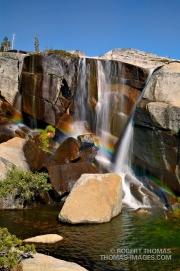 Waterfall rainbow at Enchanted pool