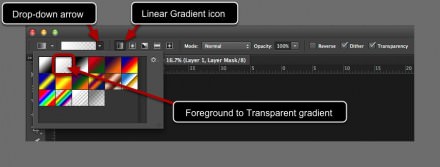 Gradient options.